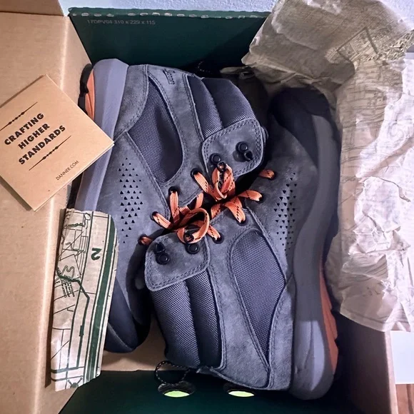 Danner Women’s Gray and Salmon Accents Outdoor Hiking Boots - Picture 11 of 14